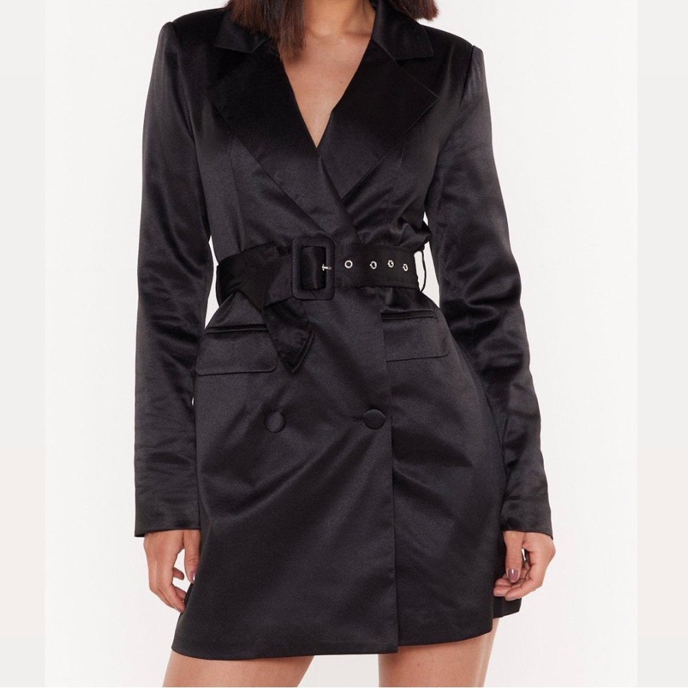 Nasty Gal Belted Blazer Dress